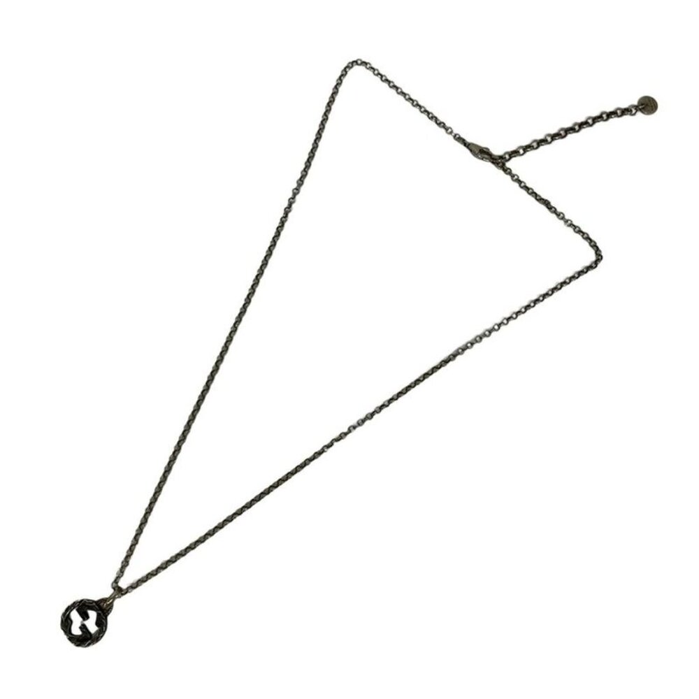 Gucci Necklace Interlocking Silver - image 2